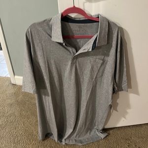 Mens XXXL Free Fly Gray Polo
